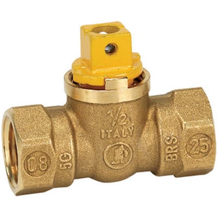 Homewerks VGV1FSB3BB 0.5 in. Brass Gas Ball Valve 637827